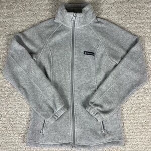 Columbia Gray Full-Zip Fleece Jacket